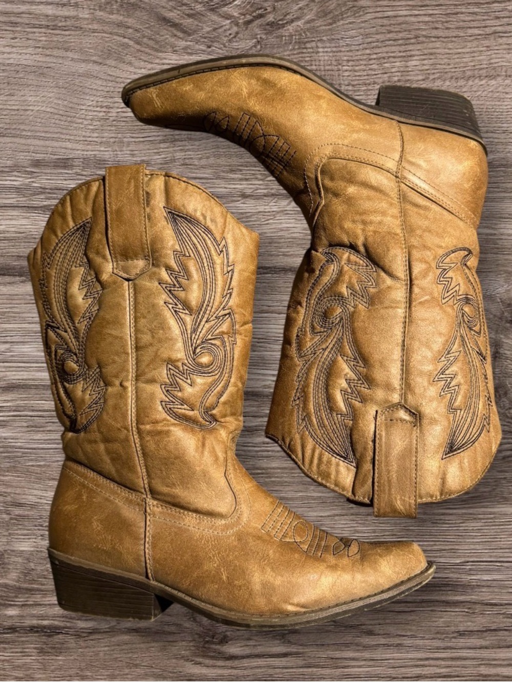 Hot Tomato Yuma Tan Western Boho Cowboy Boots